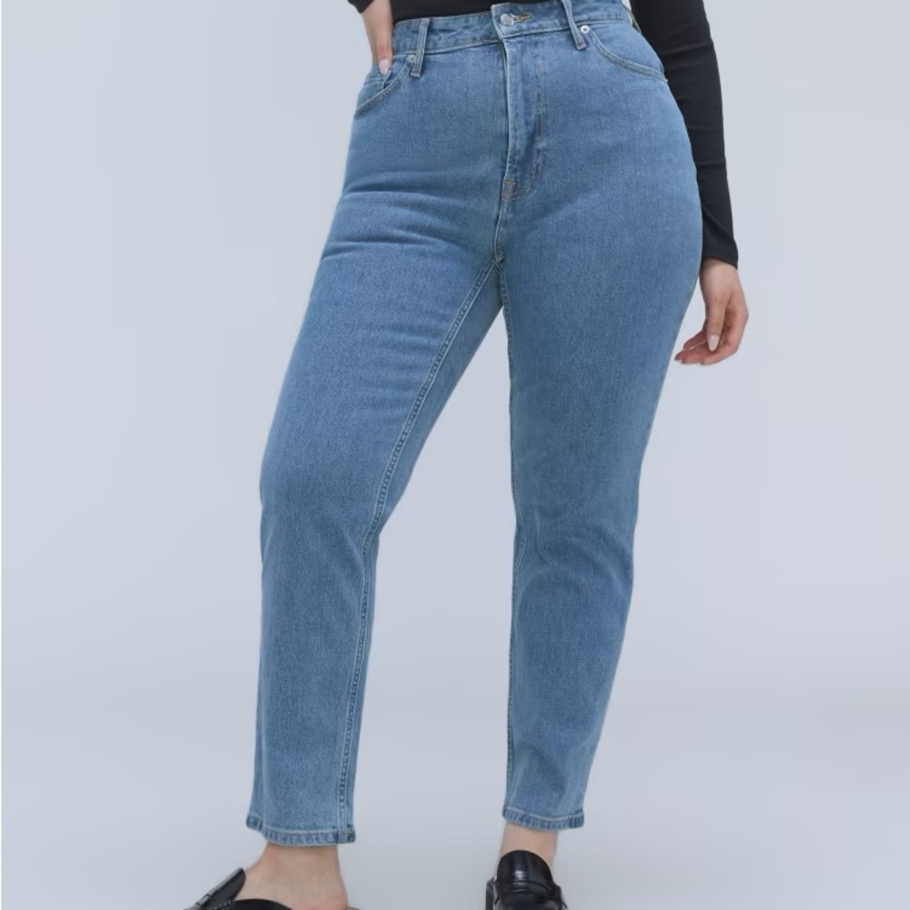 2 pairs NWT size 28 Everlane Original Curvy Cheeky Jean Stone Washed Sky